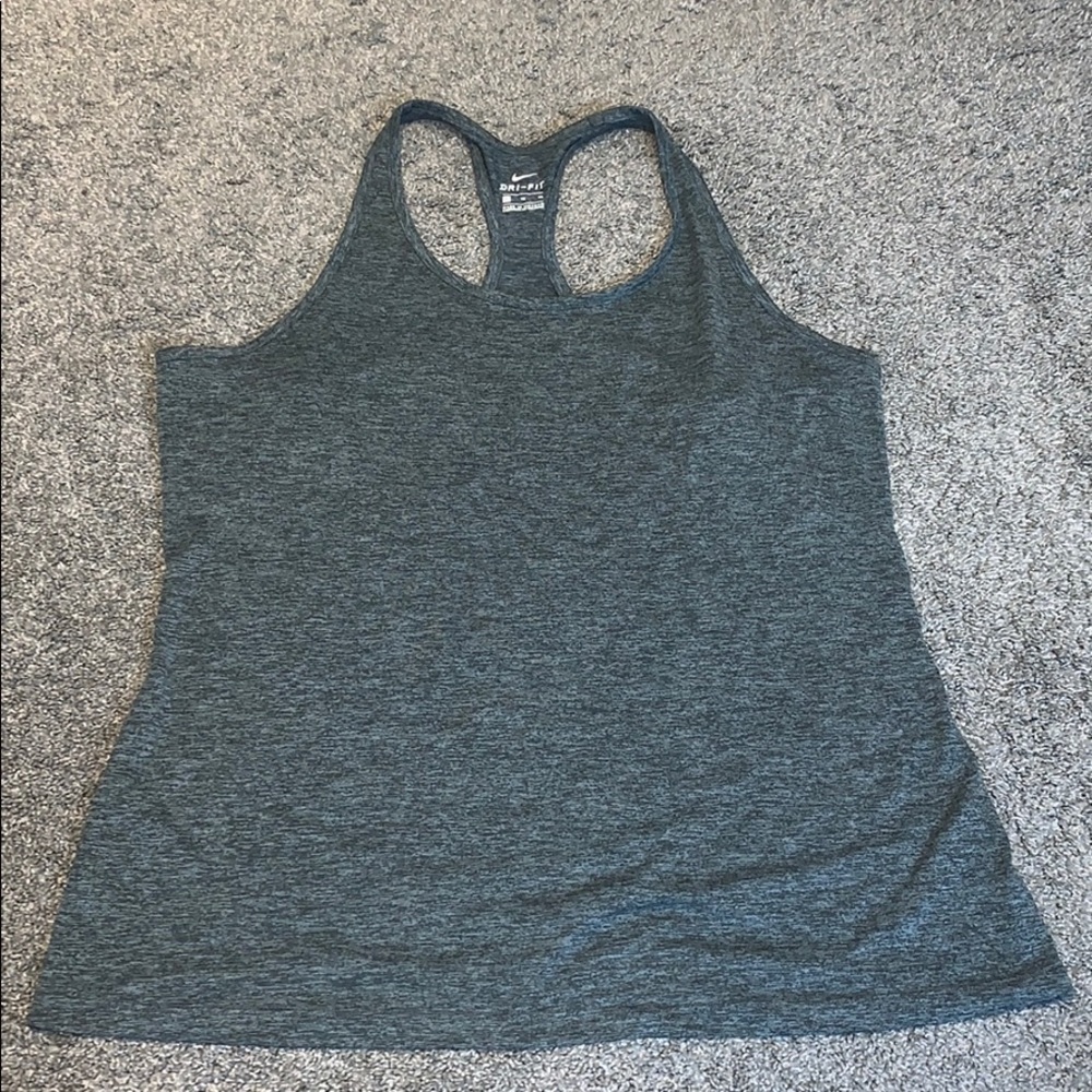 Nike dri-fit razor back tank top.